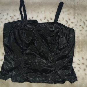 Black Corest style top with straps